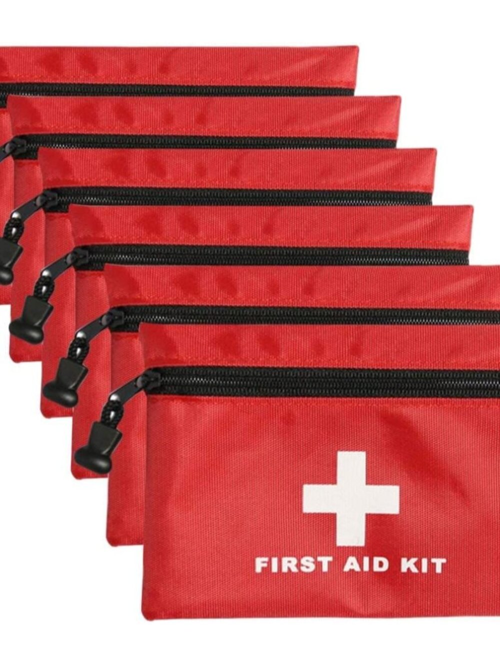 6 Pack Empty First Aid Bag, Mini First Aid Kit PouchBag Only